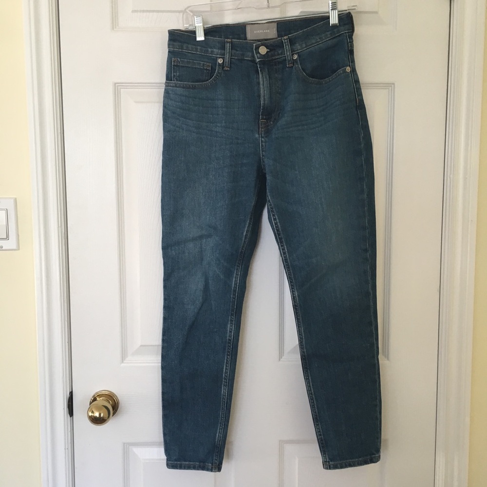 Everlane Skinny Ankle Jeans in mid blue